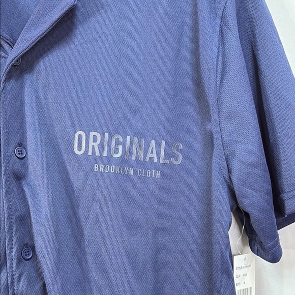 🧮 nwt Brooklyn Cloth navy Relaxed Fit Casual Shirt